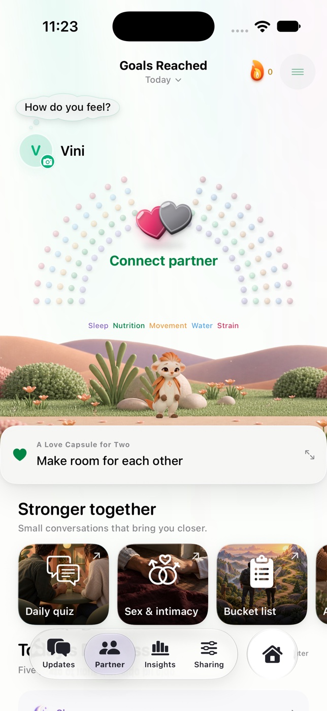 Blume partner experience with shared goals and everyday connection